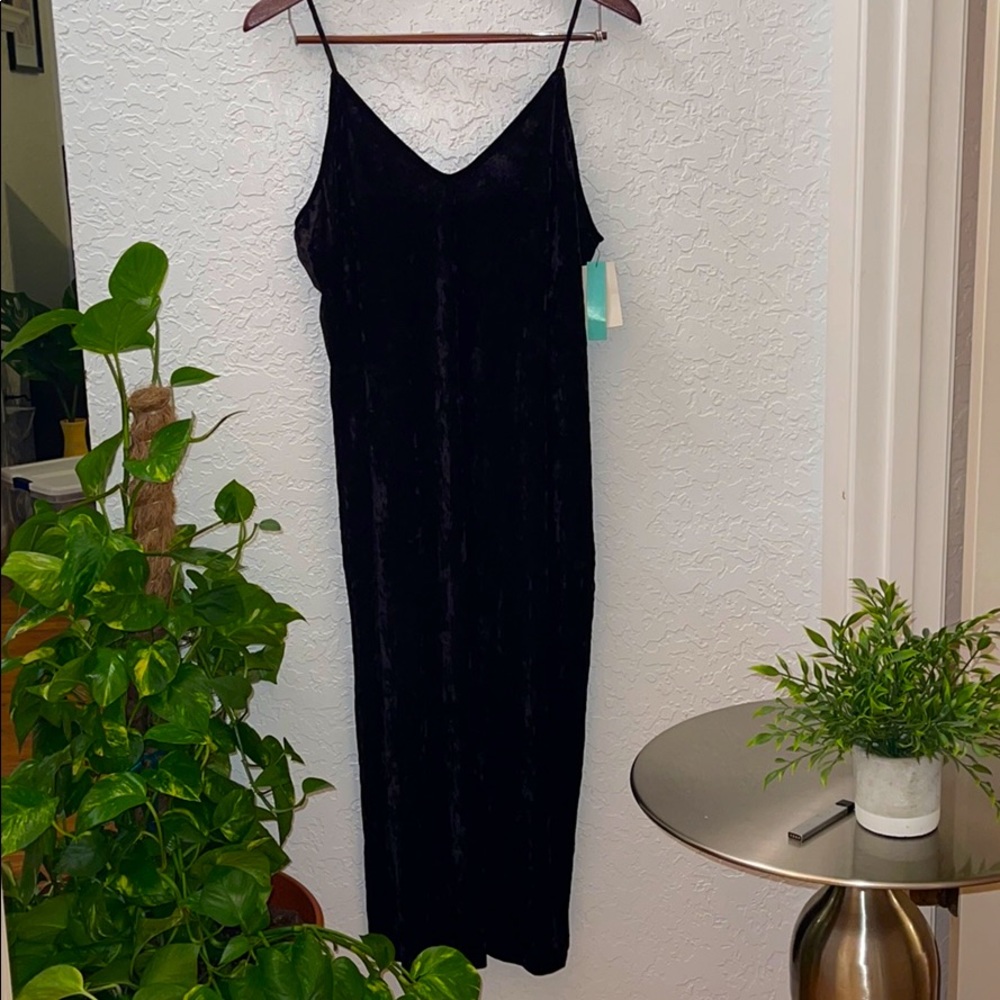 Black Velvet Maxi Dress 🦋